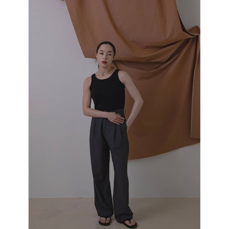 - AUTHENTIC series - material high pants/3colors_an0011
