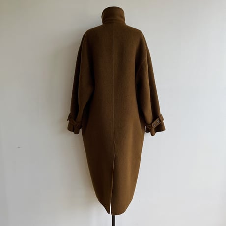【nokcha original】HANDMADE 2way double coat/camel brown_no0237