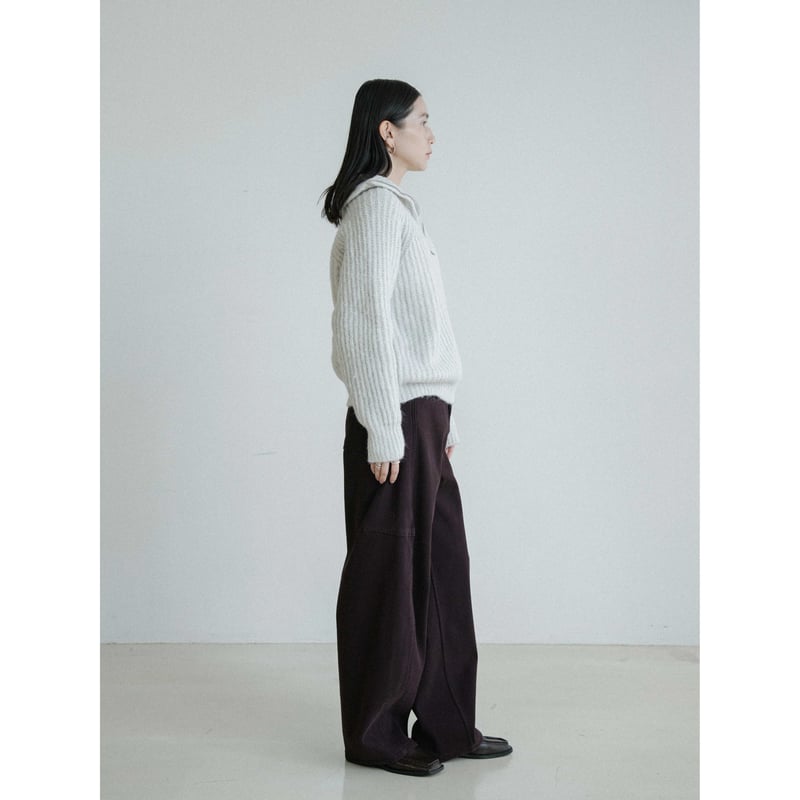 予約販売》zip up over knit tops/2colors_nt2447 | NO