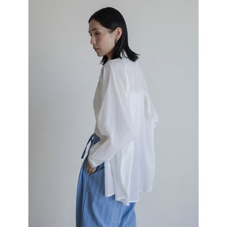 《予約販売》2way raglan sleeve sheer shirt/2colors_nb0319