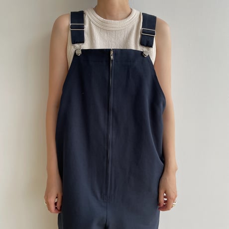 【nokcha original】material over all/navy_np0831