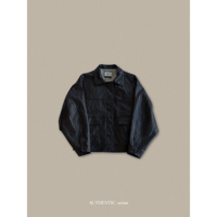 - AUTHENTIC series - old like eco leather jacket/deep brown_an0002