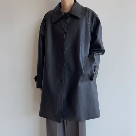 《予約販売》raglan eco leather jacket/2colors_no0361