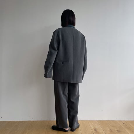 【nokcha original】mannish jacket/melange gray_no0313
