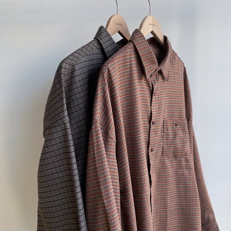 《予約販売》check over mannish shirt/2colors(unisex)_nb0208