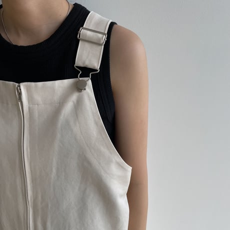 【nokcha original】material over all/ivory_np0830