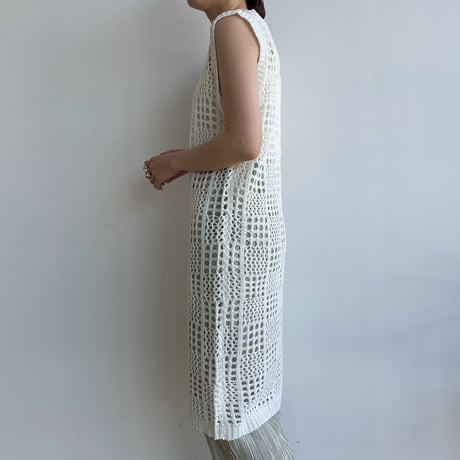 《予約販売》knit mesh long one-piece/2colors_nd0137