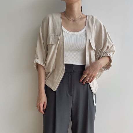 《予約販売》minimal linen jacket/2colors_no0300