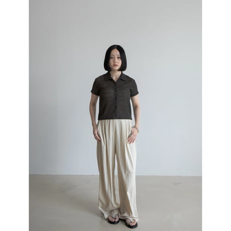 《予約販売》jacquard mesh shirt/2colors_nb0257