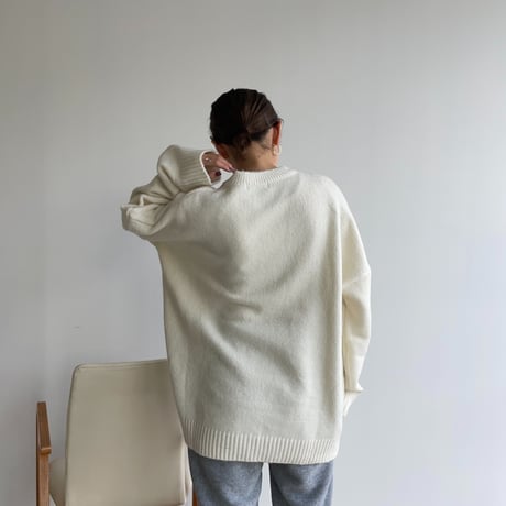 《予約販売》over botan knit/3colors_nt1170