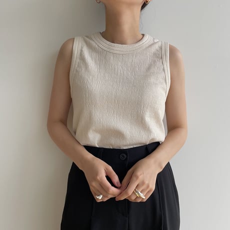 【nokcha original】jacquard tank top/3colors_nt1722
