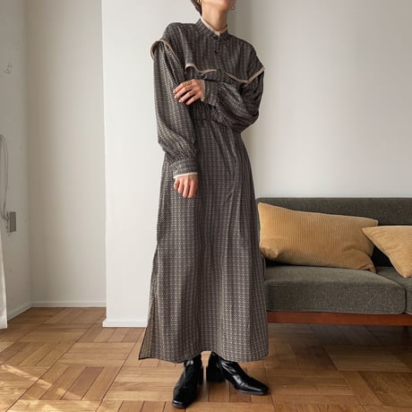 【nokcha original】geometric back open ops/black_nd0094