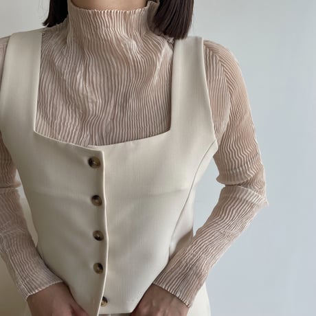 《予約販売》mannish mini vest/2colors_nt1280