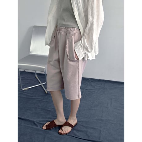 【NOKCHA original】ashed sweat harf pants/2colors_np1254