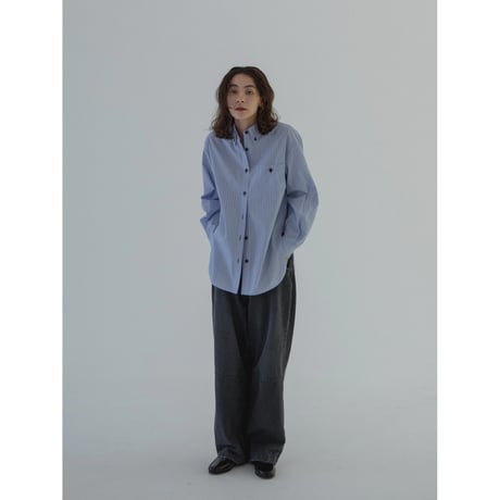 - AUTHENTIC series - button down mannish stripe shirt/2colors_an0021