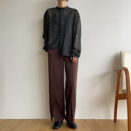 《予約販売》sheer marble blouse/2colors_nb0088