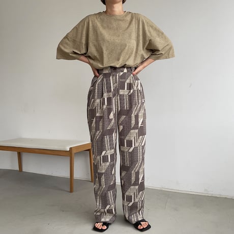【nokcha original】stich melange tee/2colors_nt0965