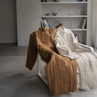 【nokcha original】washer quilting trench coat/ivory_no0120