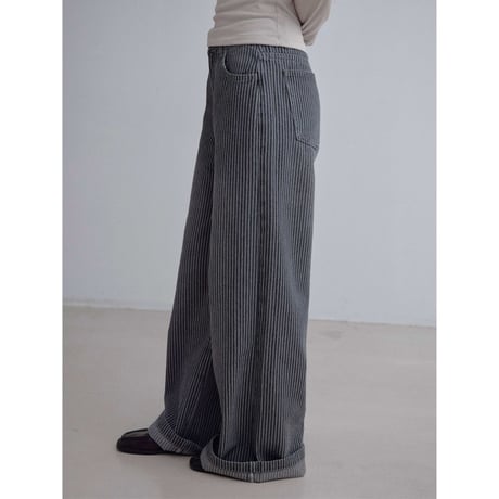 《予約販売》stripe soft jeans_nj0178