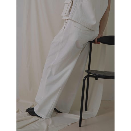 - AUTHENTIC series - mannish twill oval pants/2colors_an0009
