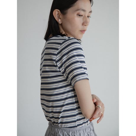 《予約販売》accent color border tee/2colors_nt2310