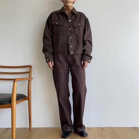 《予約販売》brown denim jacket_no0245