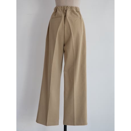 《予約販売》tuck twill cotton pants/2colors_np1070