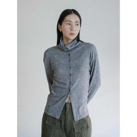 《予約販売》high neck button tops/2colors_nt2456