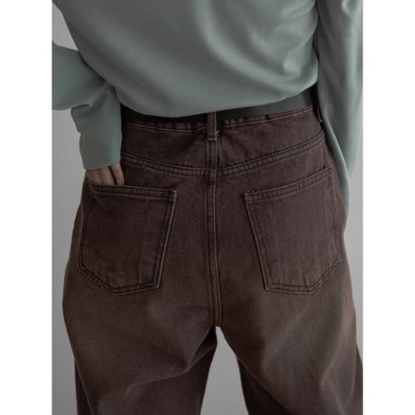 《予約販売》washing brown jeans_nj0108