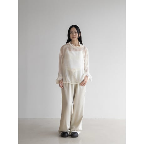 《予約販売》anorak sheer blouse/2colors_nb0236