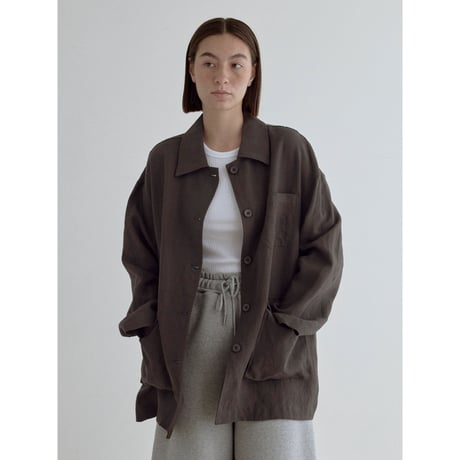 《予約販売》linen mannish over jacket/2colors_no0522