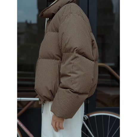 【 RESTOCK 】【NOKCHA original】mannish down jacket/check_no0477