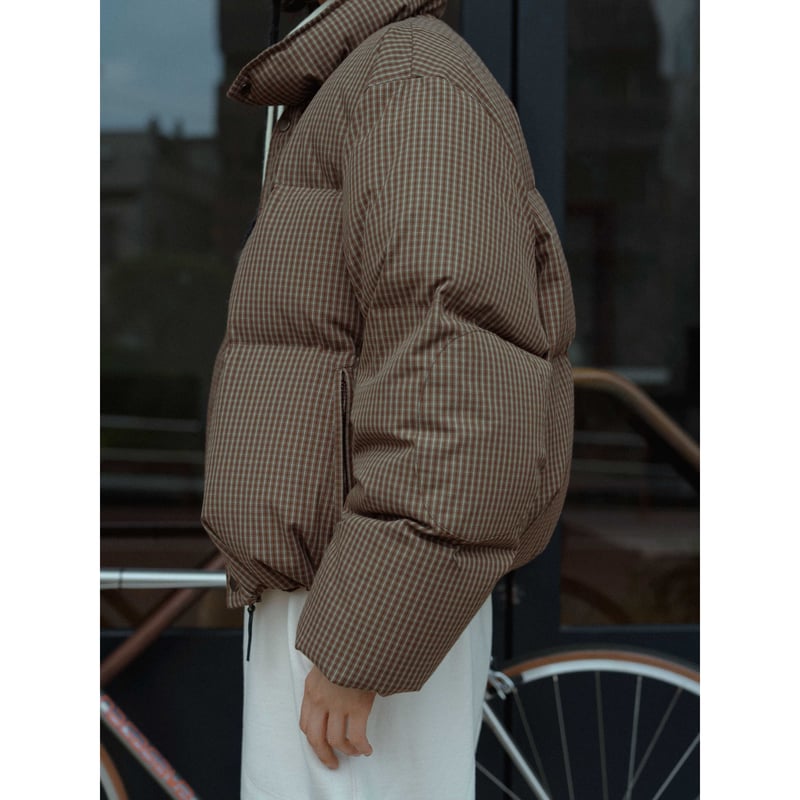 【nokcha original】mannish jacket NOKCHA original】mannish down jacket/check_no04