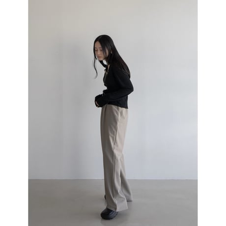 《予約販売》pin stripe tuck wide pants/2colors_np0973