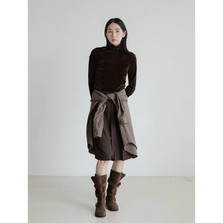 《予約販売》suède like buckle boots/2colors_na0754