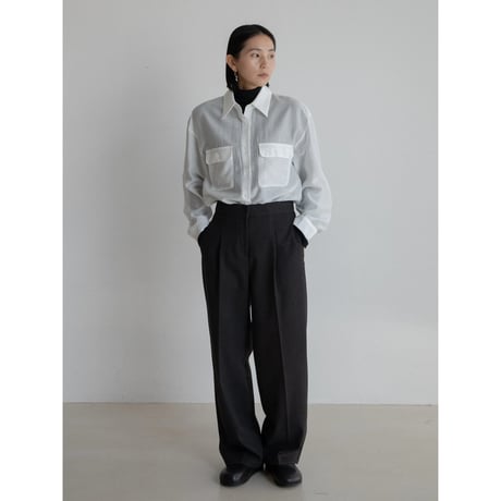 《予約販売》material sheer shirt/3colors_nb0276