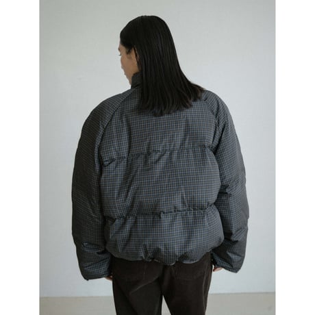 《予約販売》check raglan down jacket_no0482