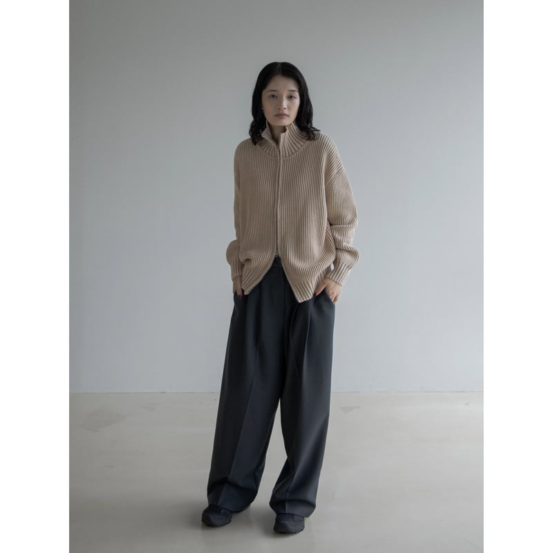 予約販売》vintage like pigment knit cardigan/2color