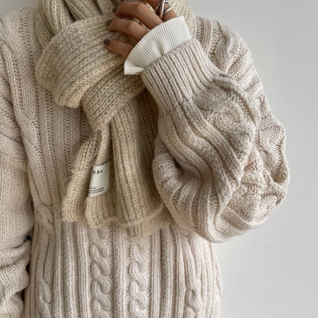 【nokcha original】nokcha wool muffler/3colors_na0467