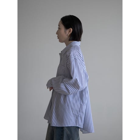《予約販売》double stripe over shirt/2colors_nb0265