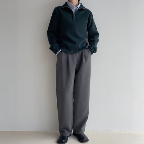 《予約販売》zip up simply knit/2colors_nt1928