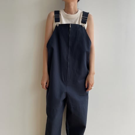 【nokcha original】material over all/navy_np0831