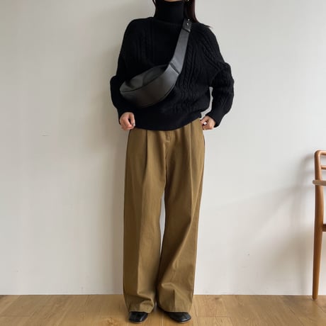 《予約販売》cable simply knit/3colors_nt1551