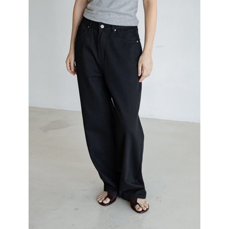 《予約販売》cotton black pants_np1261