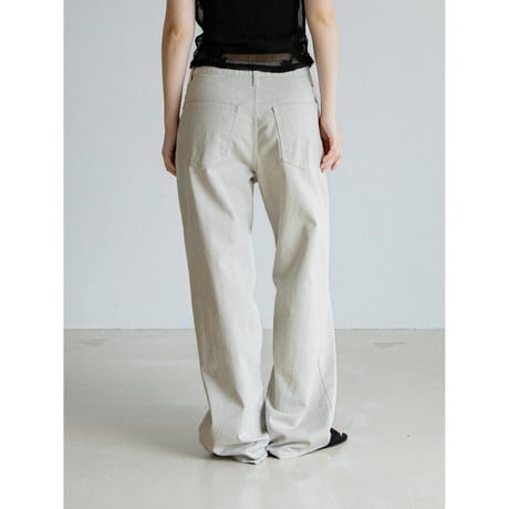 《予約販売》twill wide straight pants/2colors_np1259