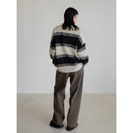 《予約販売》mulch border knit pullover/2colors_nt2195