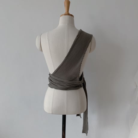 【NOKCHA original】bustier setup/khaki_nt0079