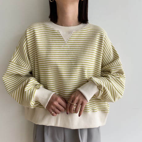 《予約販売》border croped mtm/2colors_nt1323