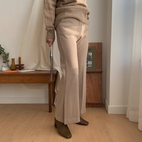 ✳︎予約販売✳︎stretch slit slacks pants/2colors_np0118