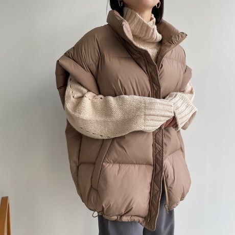 《予約販売》duck down vest/2colors_nt1228